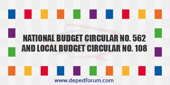 National Budget Circular No. 562