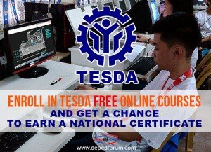 Enroll in TESDA Free Online Courses