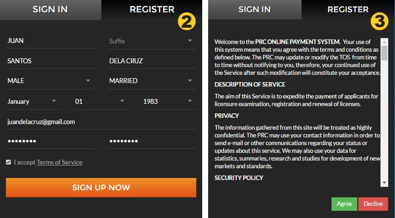 Renew PRC License Online