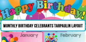 Birthday Celebrants Tarpaulin Layout