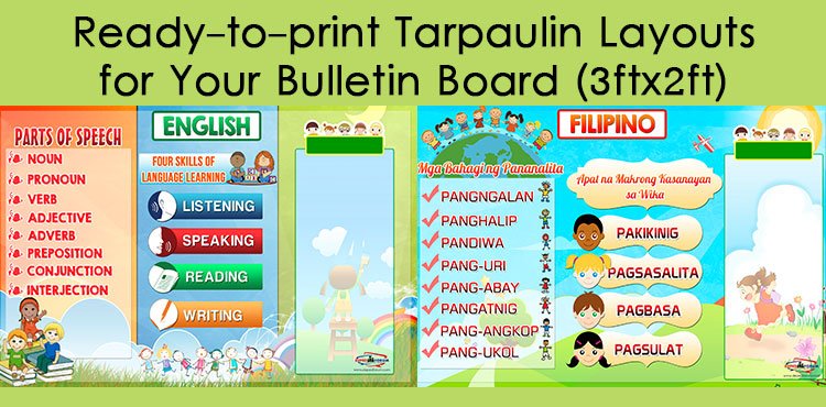 Tarpaulin Layouts for Bulletin Board