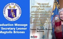 Graduation Message of Secretary Leonor Magtolis Briones